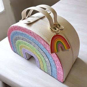 Penny Paper Co. Rainbow Glitter Carrying Case New Without Tags